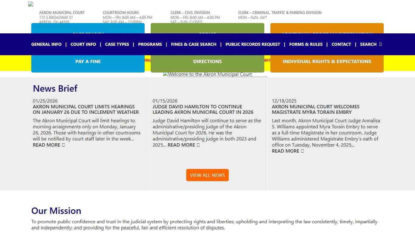 Akron Municipal Court - Home